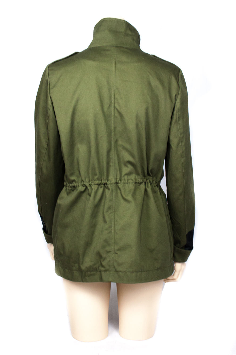 MAJE Military Style Khaki Green Jacket, Size S - secondfirst