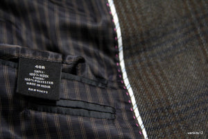 JOSEPH ABBOUD 100% Wool Plaid Sport Coat Blazer US 40R, EUR 50 - secondfirst