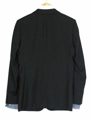 HUGO BOSS Abous/Heise 100% Wool Gray Blazer Jacket, US 36R, EU46 - secondfirst