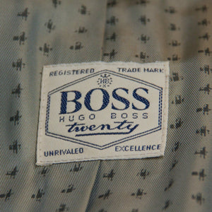 HUGO BOSS Vintage Blue Brushed Wool & Angora Blazer Jacket US 40R, EU 50 - secondfirst