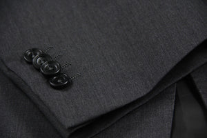 ERMENEGILDO ZEGNA Gray Wool Blazer Jacket, US 42R/EU52 - secondfirst