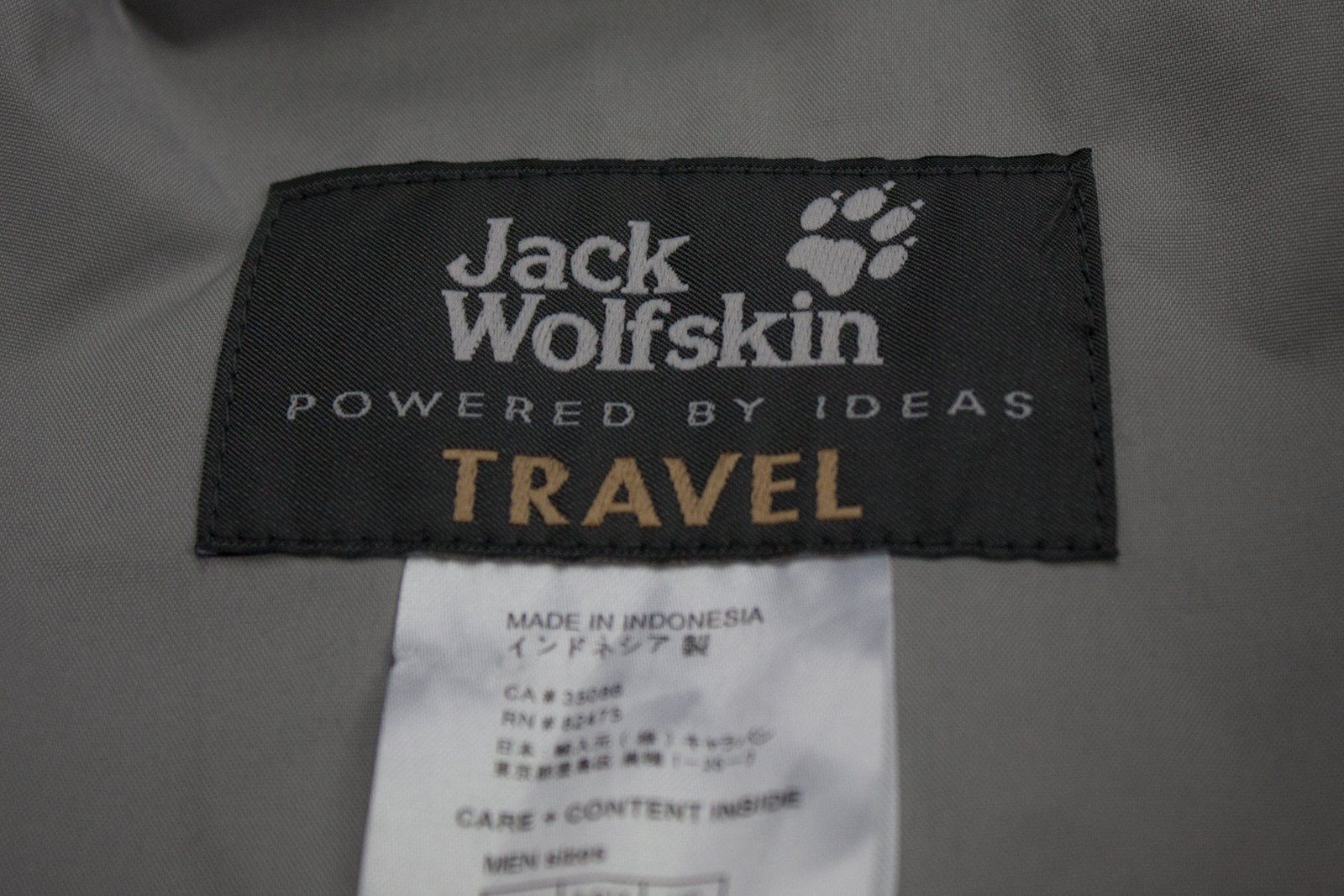 JACK WOLFSKIN men's Gray Travel Jacket, L - secondfirst