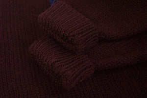 POLO by RALPH LAUREN Deep Burgundy Wool Sweater, SIZE XL - secondfirst
