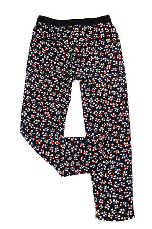 SANDRO Floral Print Lightweight Pants, SIZE 1, SMALL - secondfirst