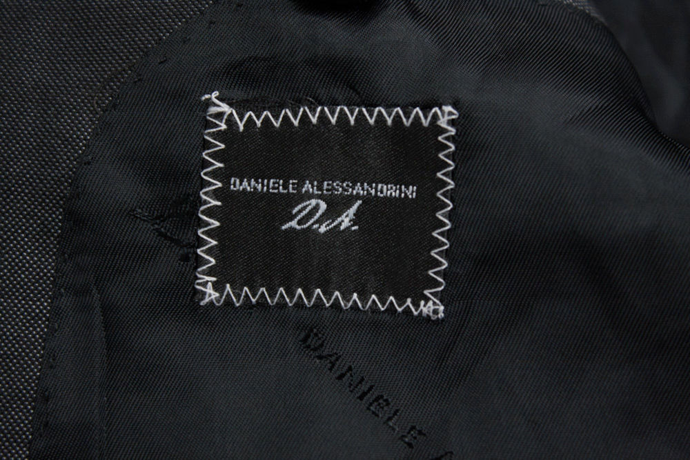 DANIELE ALESSANDRINI Wool & Silk Gray Blazer US 38R, EU 48 - secondfirst
