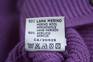 GREEN COAST Yachting Outfits Merino Wool Ultra Violet Cardigan, M - secondfirst