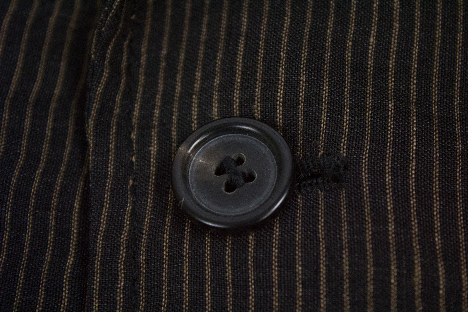 HUGO BOSS Linen Striped Blazer, US 40R/EUR 50 - secondfirst