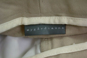 NYGARDSANNA Wide Pleated Gray Pants/Trousers, EU 38, US 10, UK 12 - secondfirst