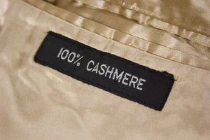 DAKS 100% Pure Cashmere Cream White Coat, US 40R - secondfirst
