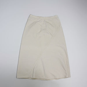 MAX MARA Weekend Cream White Corduroy A-line Skirt US 6/UK8/EU 36 - secondfirst