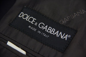 DOLCE & GABBANA Navy Blue 3 Button Stretch Wool Blazer, SIZE US 38R - secondfirst