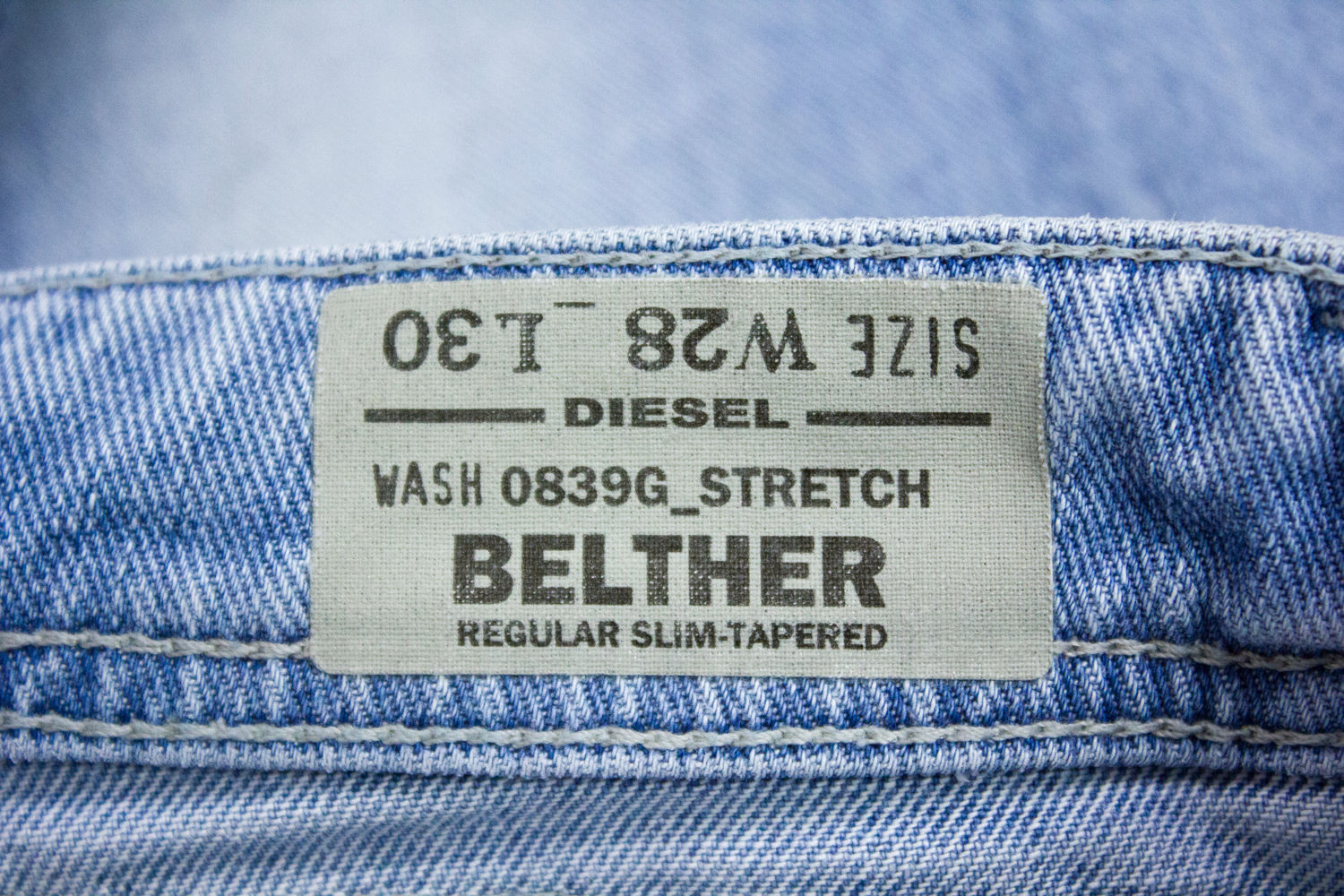 DIESEL BELTHER REGULAR SLIM TAPERED JEANS, 28/30 - secondfirst