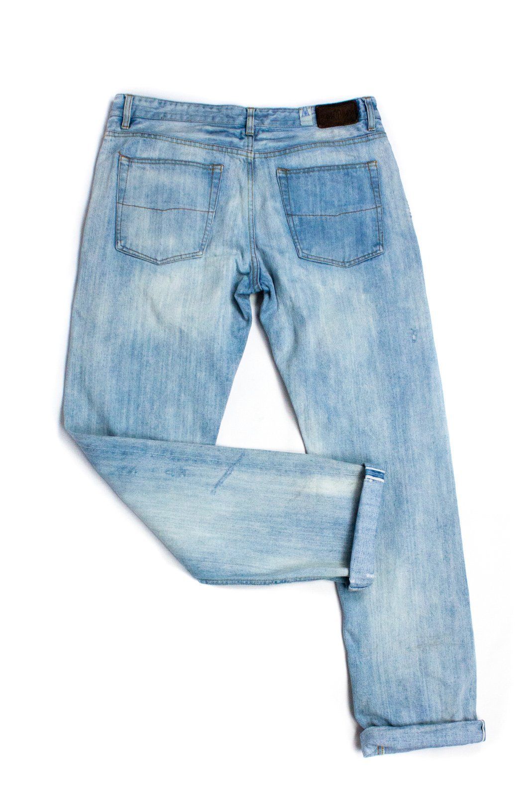EMMETT Real Selvage/Selvedge Denim Slim Straight Jeans, 33/32 - secondfirst