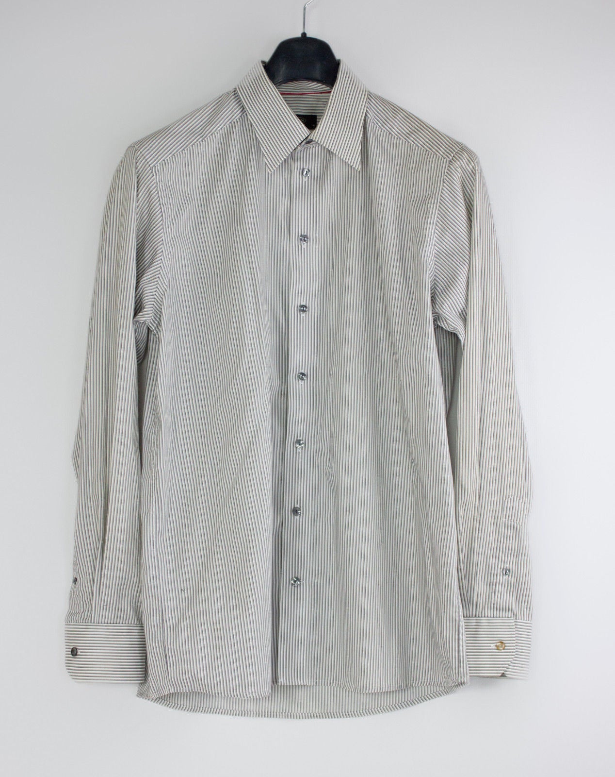 ETON  Striped Pointed Collar Shirt, 42 - 16 1/2 - secondfirst