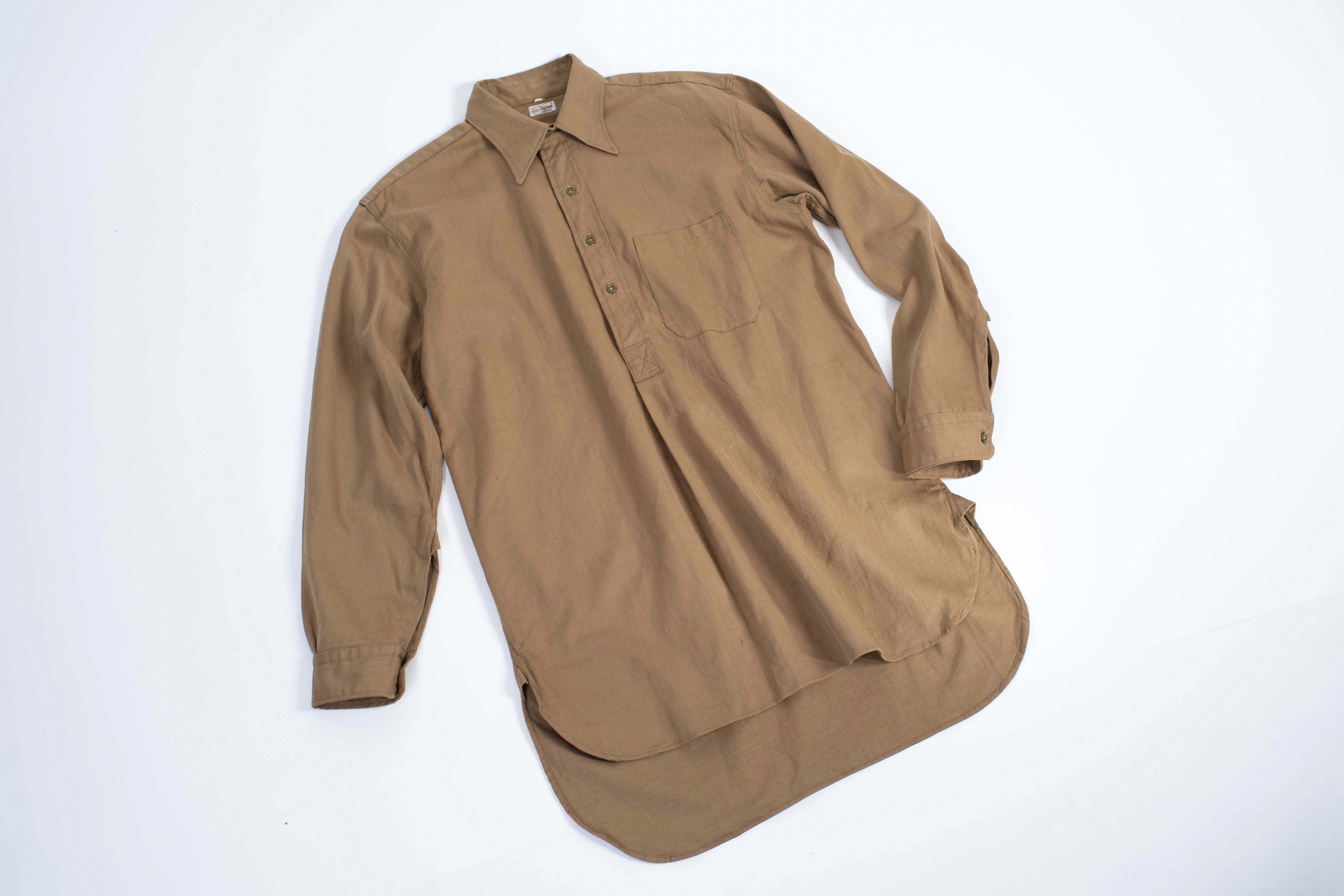 Vintage 40's - 50's BDA "Rigmel" Shrunk Workwear Pullover Shirt, XL