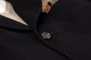 Hugo Boss x Loro Piana Black Brushed Wool-Cashmere Blazer, US 46R, EU 56