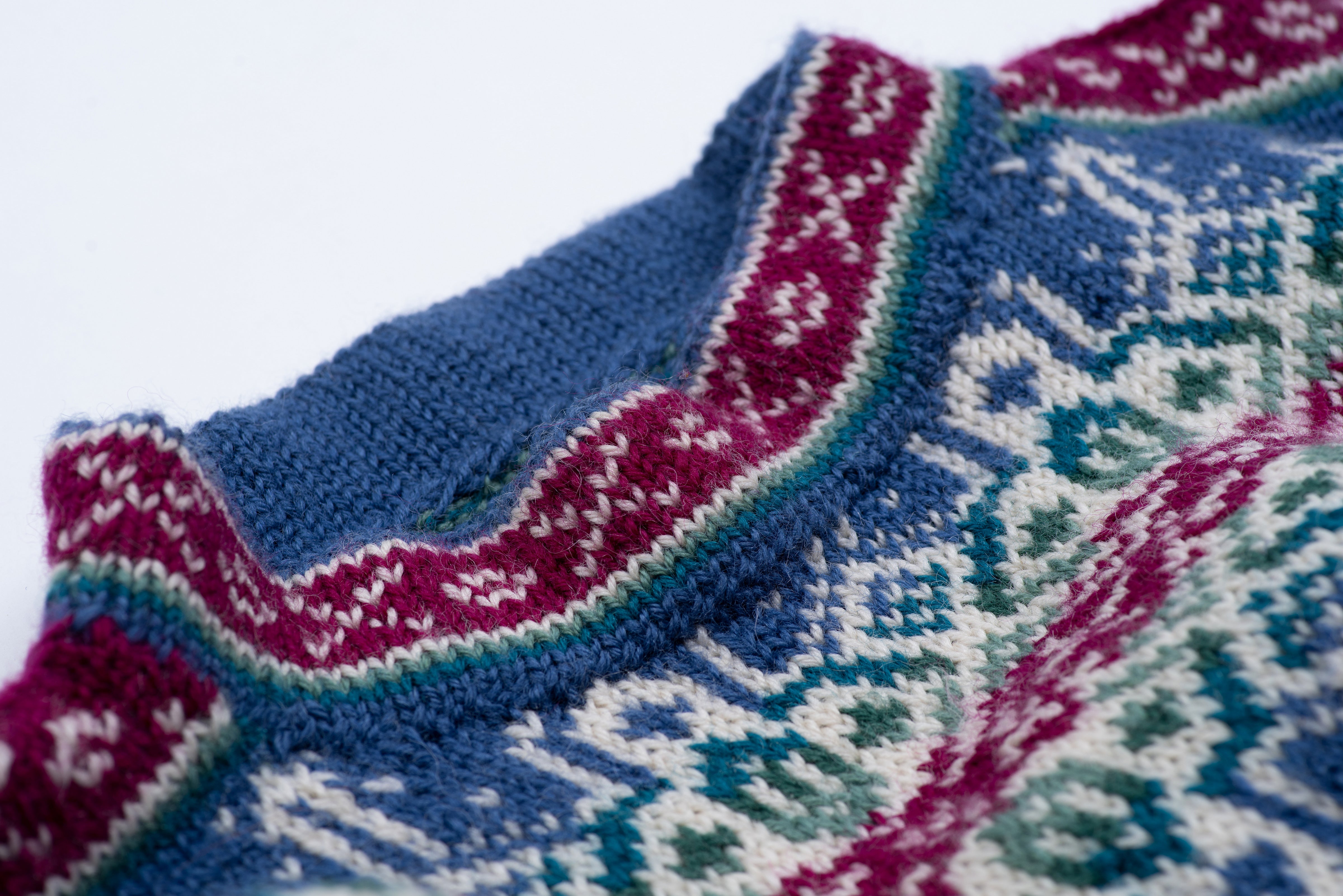 Women's Nordic Wool Fair Isle Mock Neck Sweater, XL
