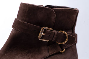 Ralph Lauren Women's Brown Berney Suede Boots, Size US 6.5 B