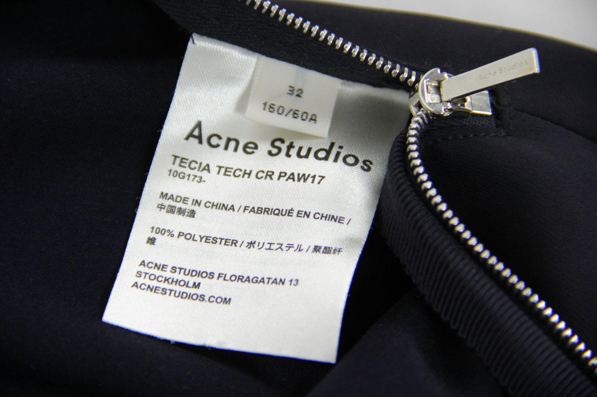 Acne Studios Tecia Tech CR Stirrup Pants, SIZE XXS, US 2