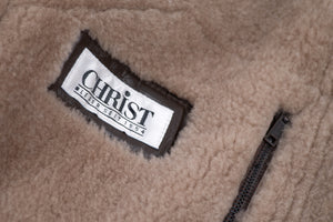 Christ Double Breasted Shearling Coat, Men's XL