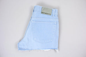 Vintage DKNY light blue denim shorts, size W31