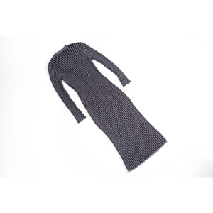 Women’s Ribbed Knit Wool Blend Maxi Cardigan, SIZE M