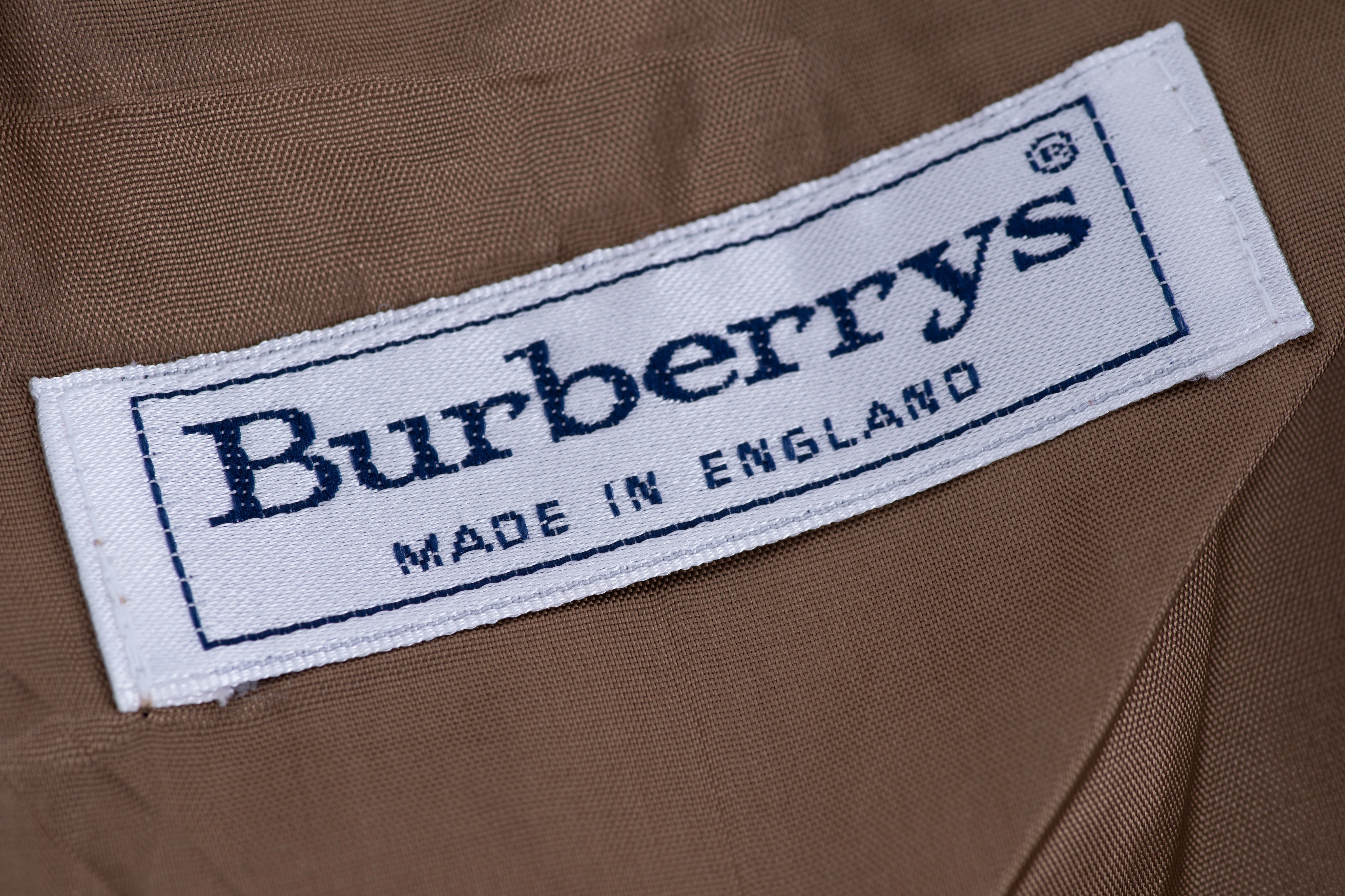 Burberry Tartan Plaid Brown Wool Pleated Midi Skirt, Size XL