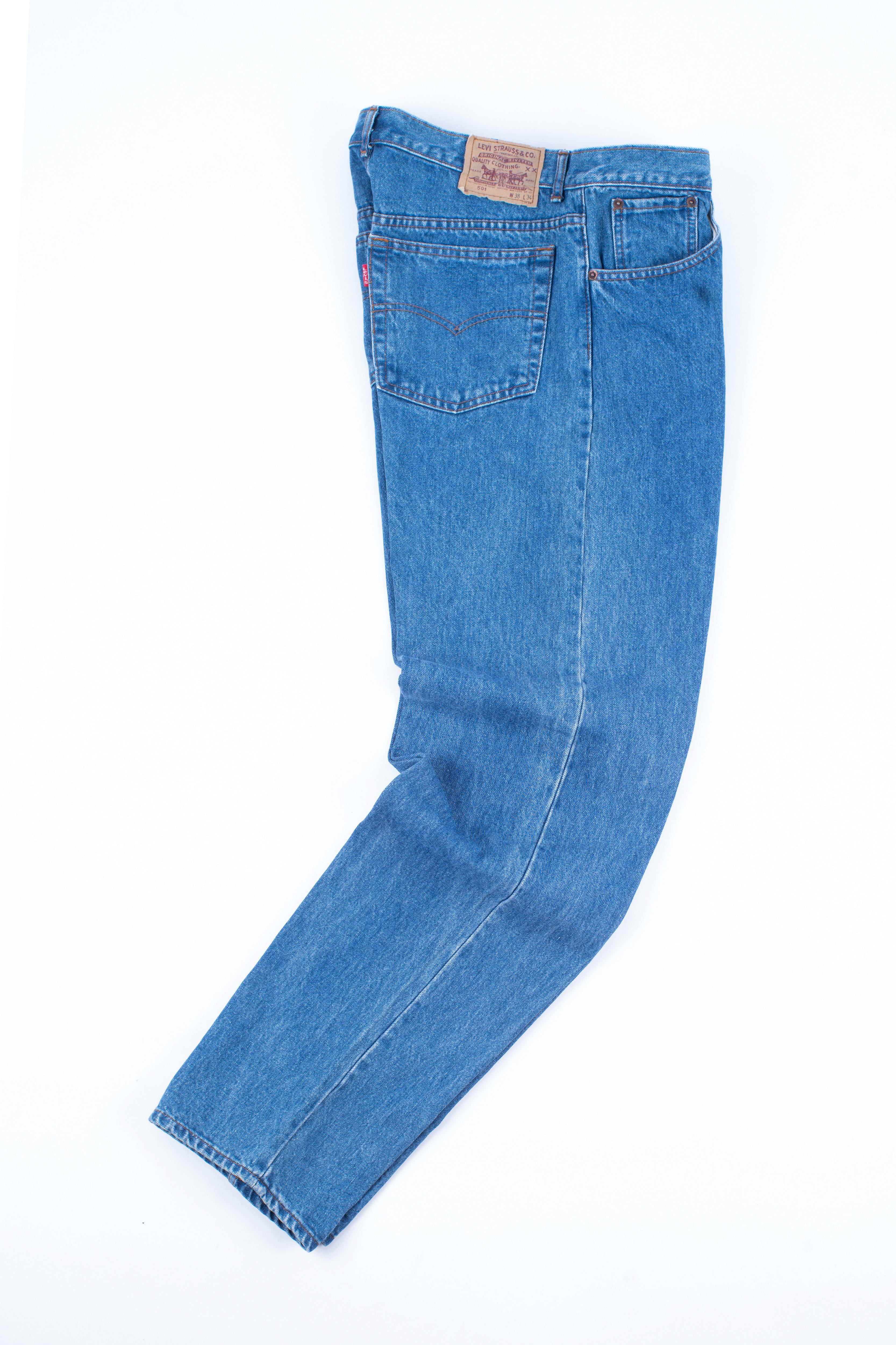 Levi’s 501 Men’s Vintage Blue Jeans Made in USA, W38/L34