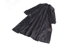 Waterproof Black Women's Trench Coat, Made in Korea, Size L