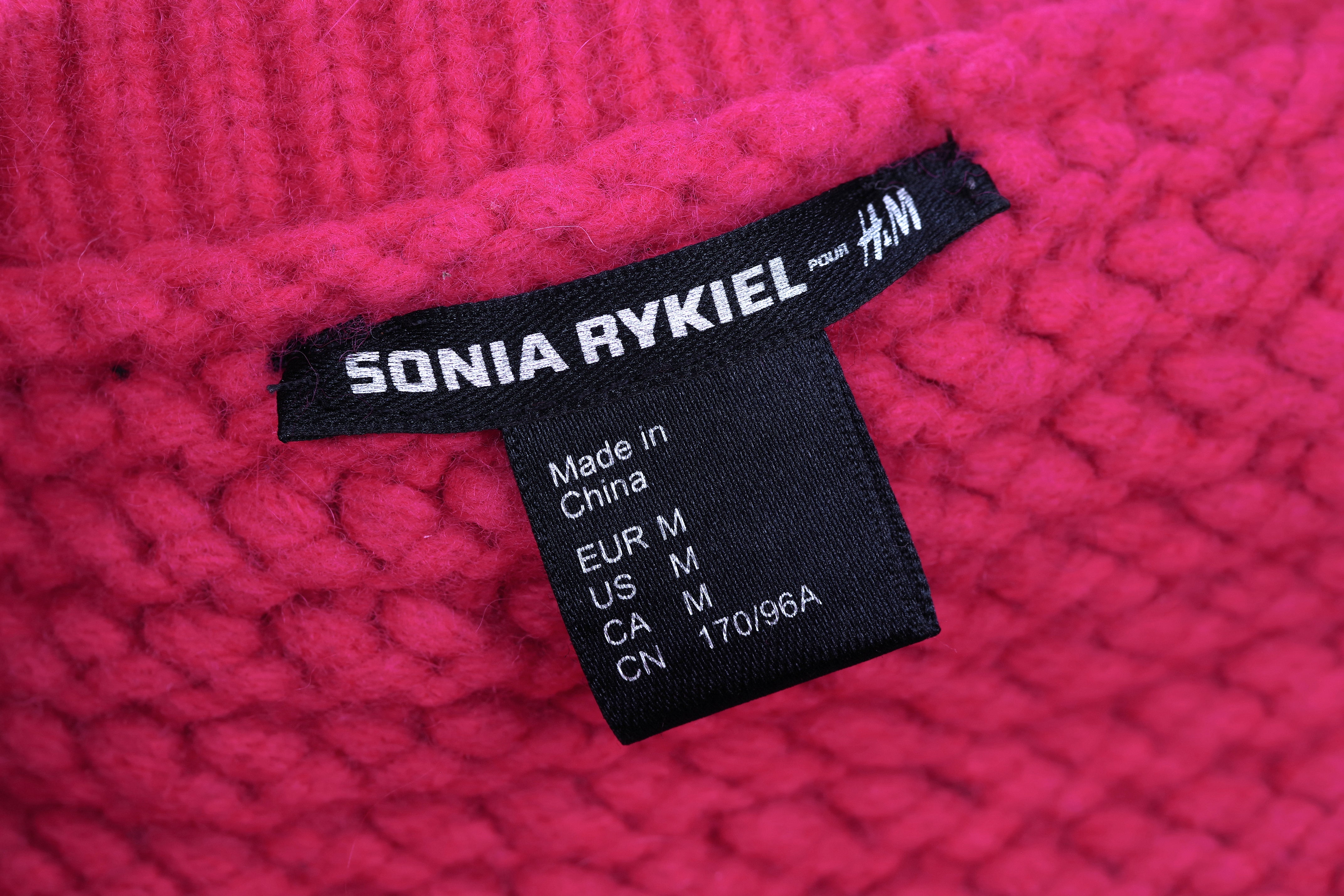 Sonia Rykiel x H&M Textured Wool Angora Blend Vest Waistcoat, M