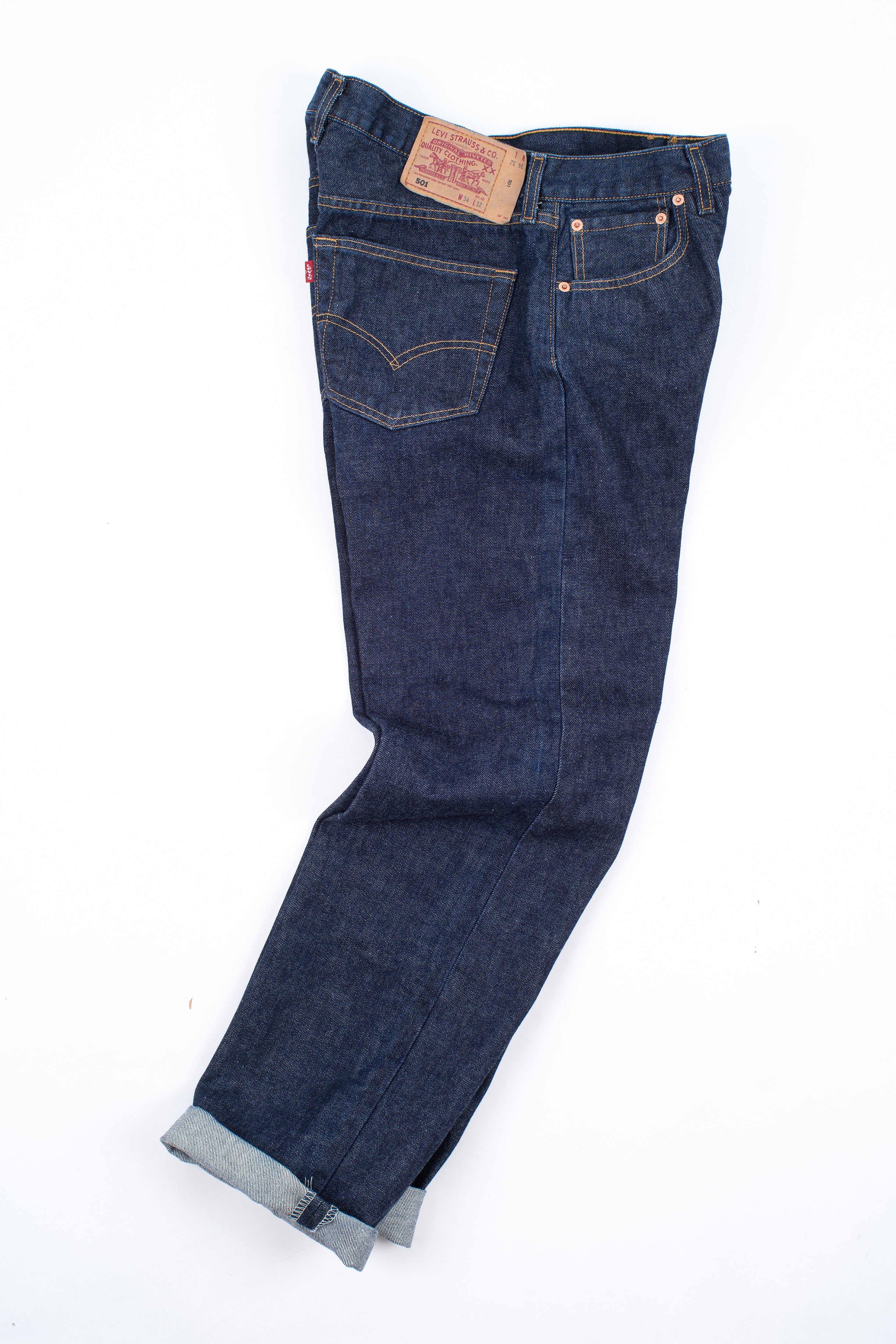 Levi’s 501 Men’s Vintage Blue Jeans Made in Spain, W32/L31