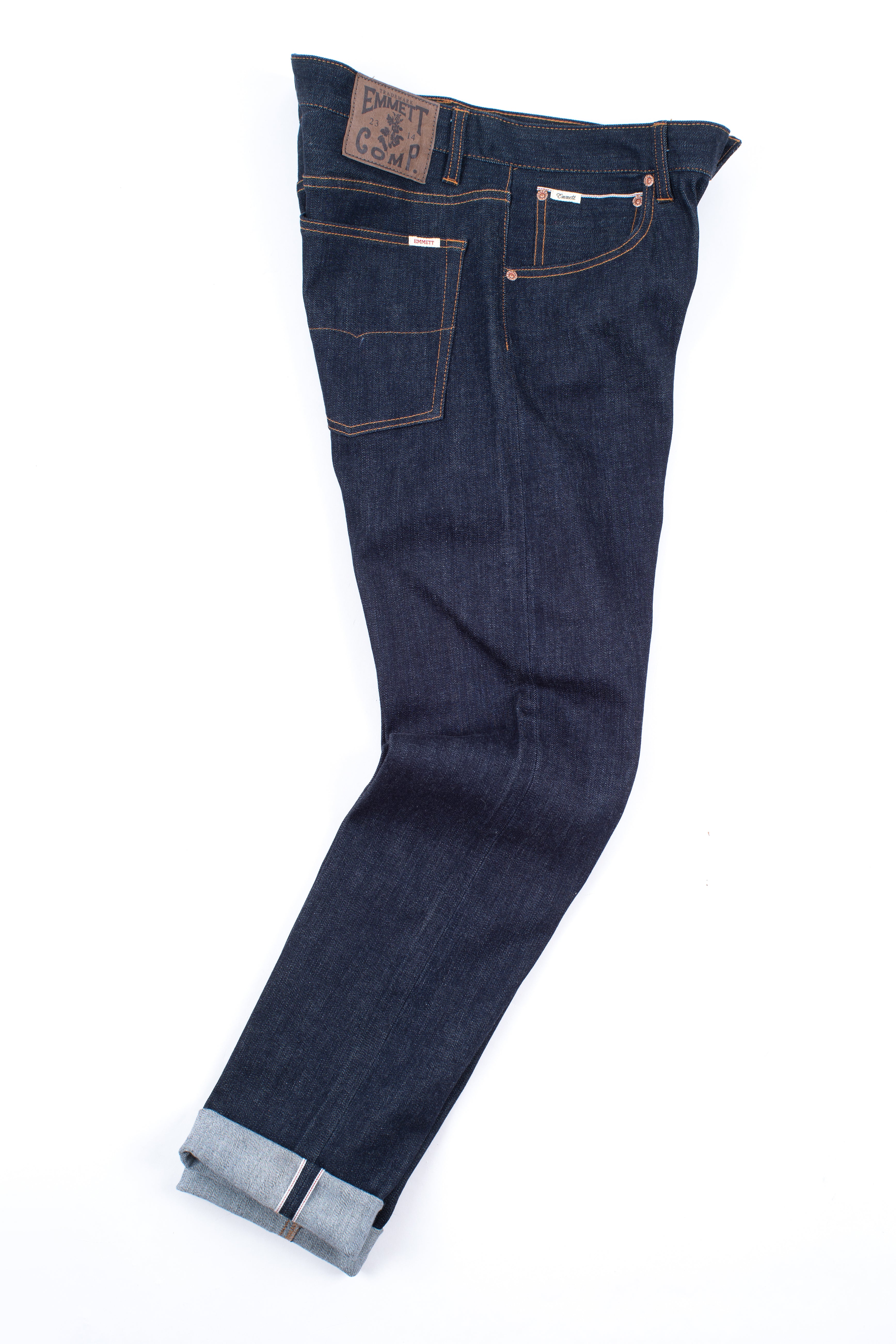 Emmett men's E D Joe Indigo Selvage Denim Slim Fit Jeans, SIZE W34/L34