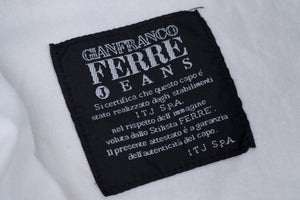 Gianfranco Ferre Striped Pleated Cotton Shorts, US 38, EU 52
