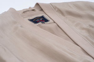 Paul & Shark yachting Men's Light Brown Silk V-Neck Jacket, Size XL