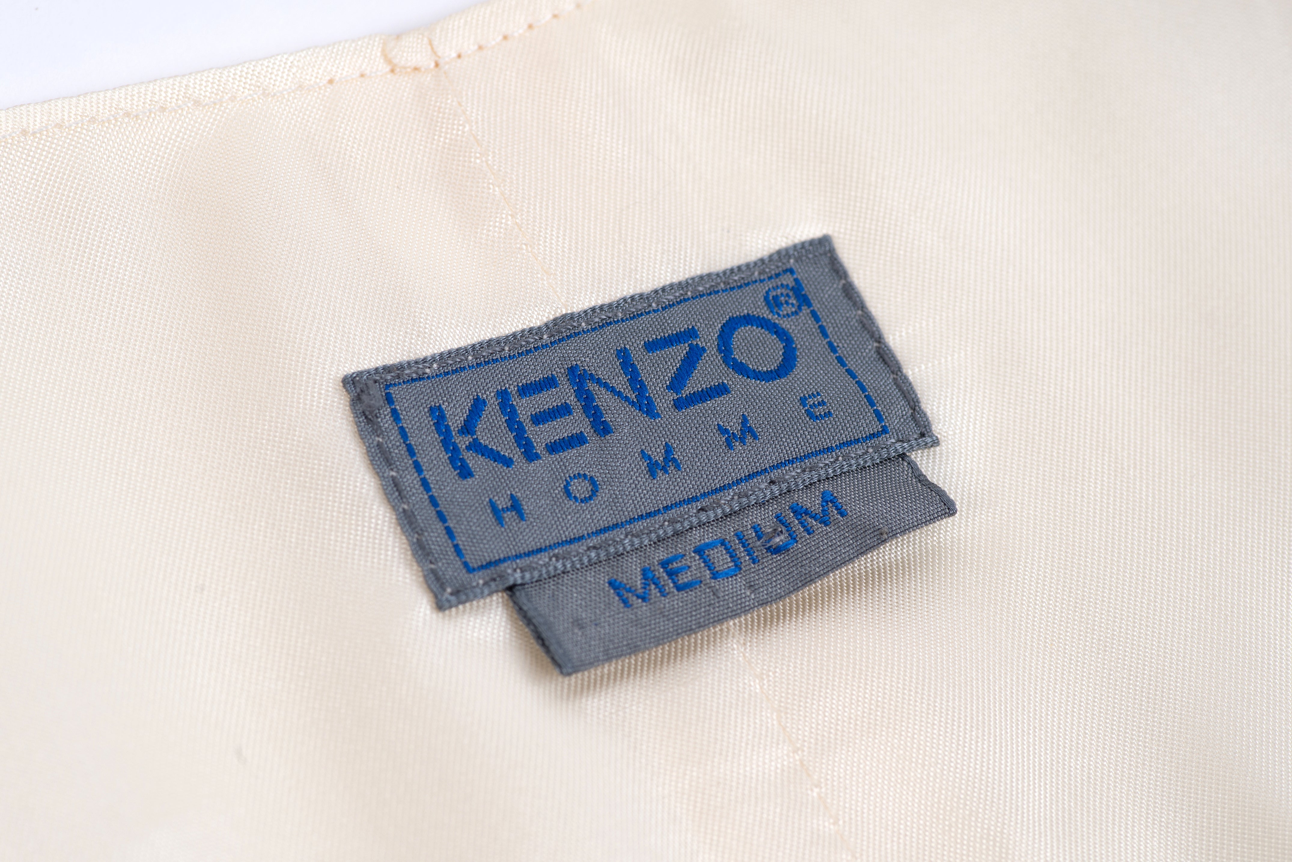 Kenzo Homme Vintage Floral Print Silk Waistcoat, SIZE M