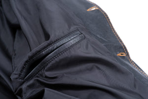 Diesel Vintage Trucker Style Leather Oversized Men's Jacket, Size L