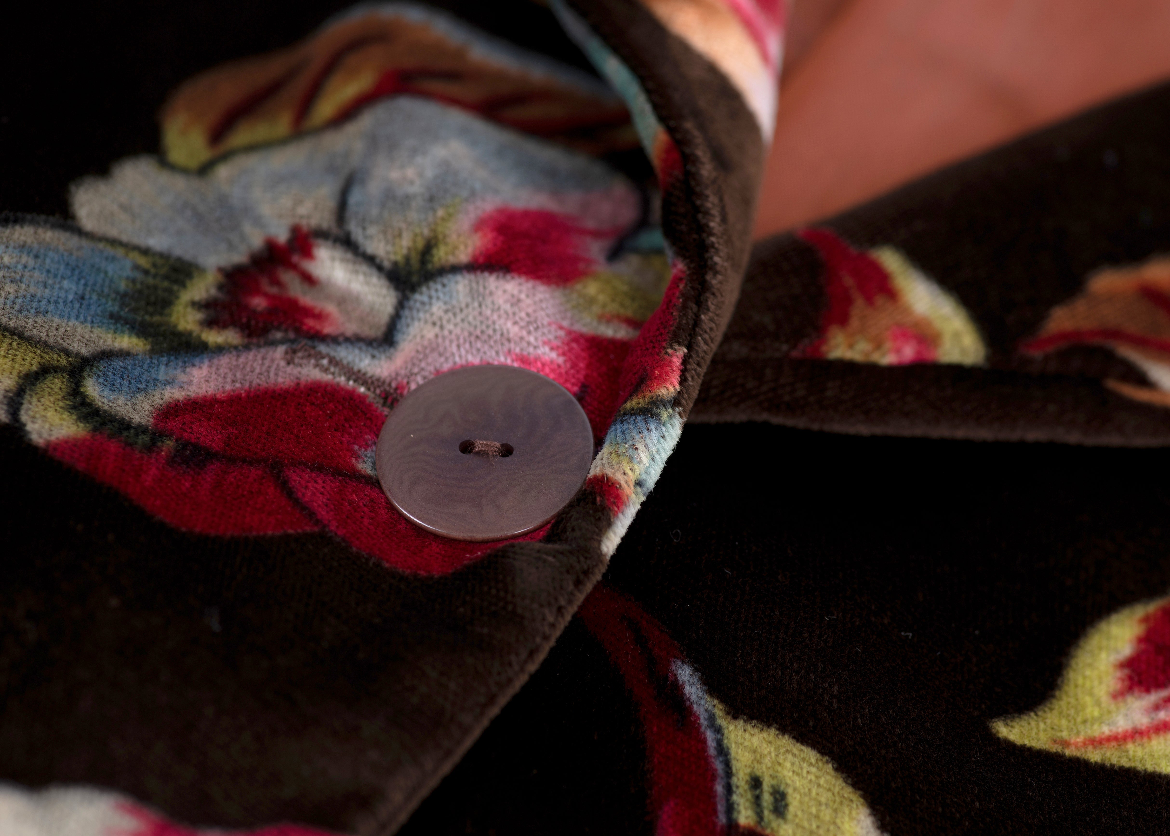 Kenzo Paris Vintage Velvet Floral Jacket, Women's S