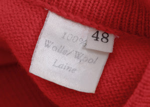 Celine Vintage Women's Red Wool Vest, Women's Size M