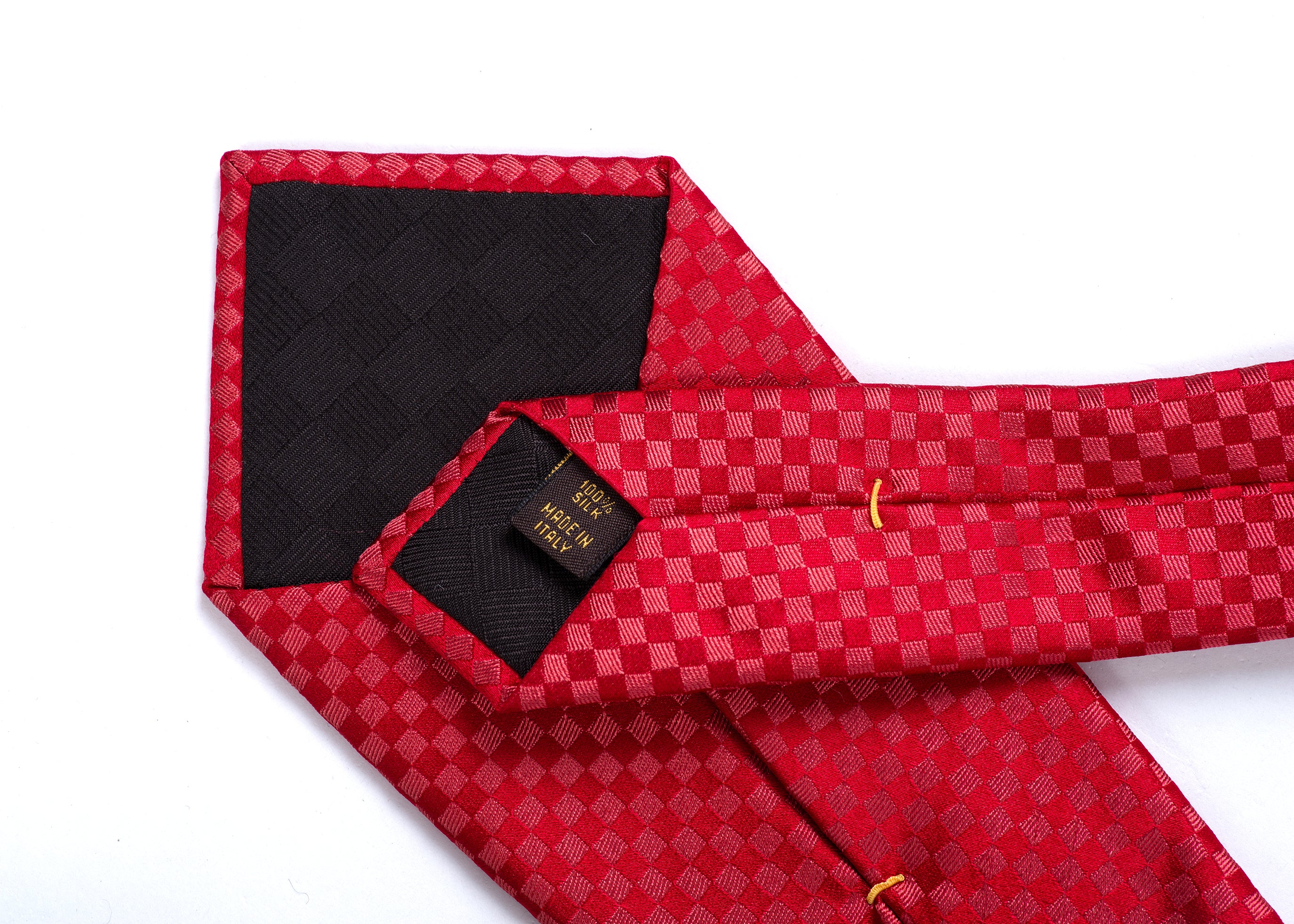 Louis Vuitton LV Dual Tie Red Silk