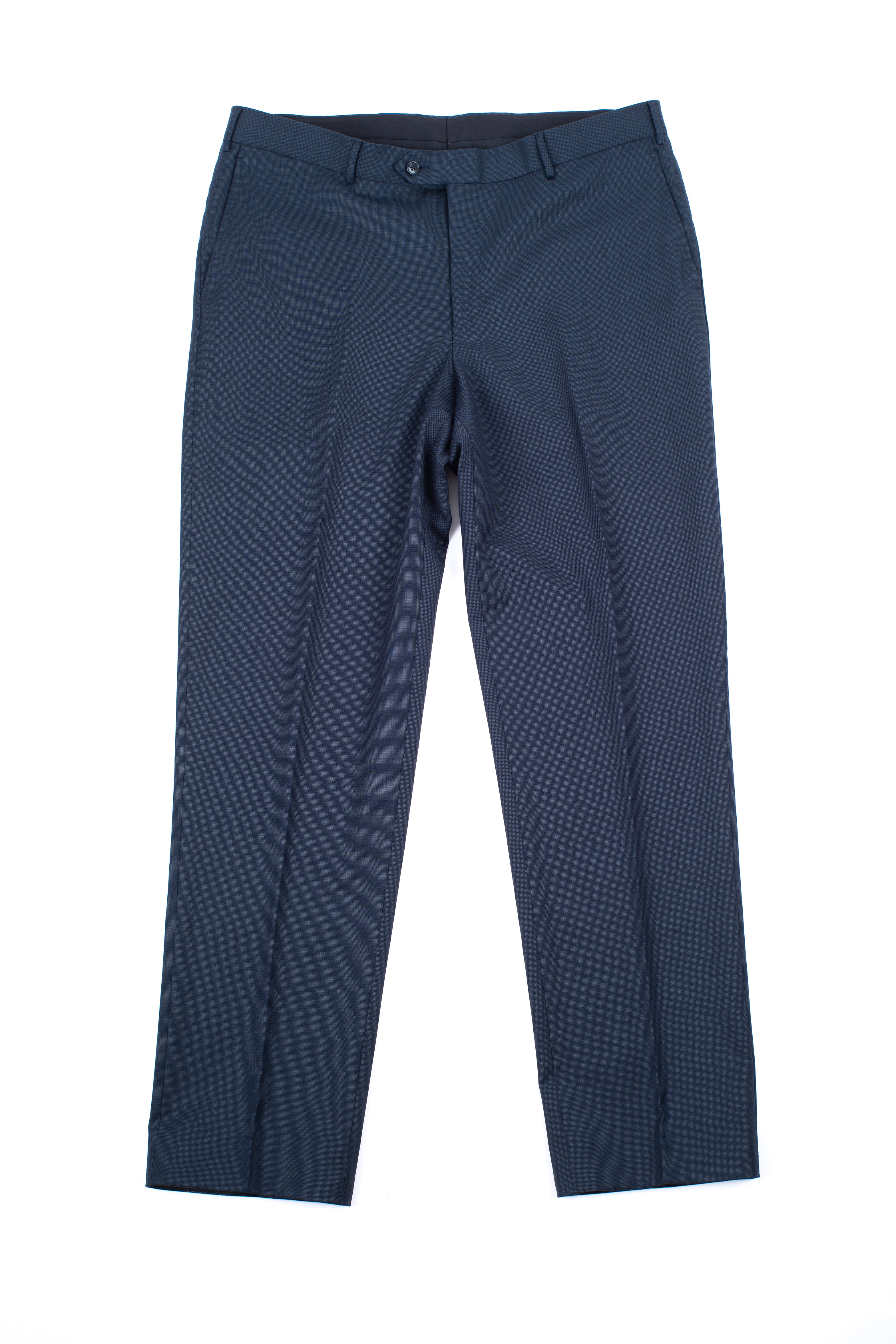 Corneliani Super 100's Merino Wool Navy Blue Suit, US 44R, EU 54