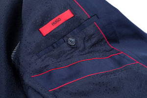 Hugo Boss Dark Blue Satin Finish 2 Button Blazer, US 40R, EU 50