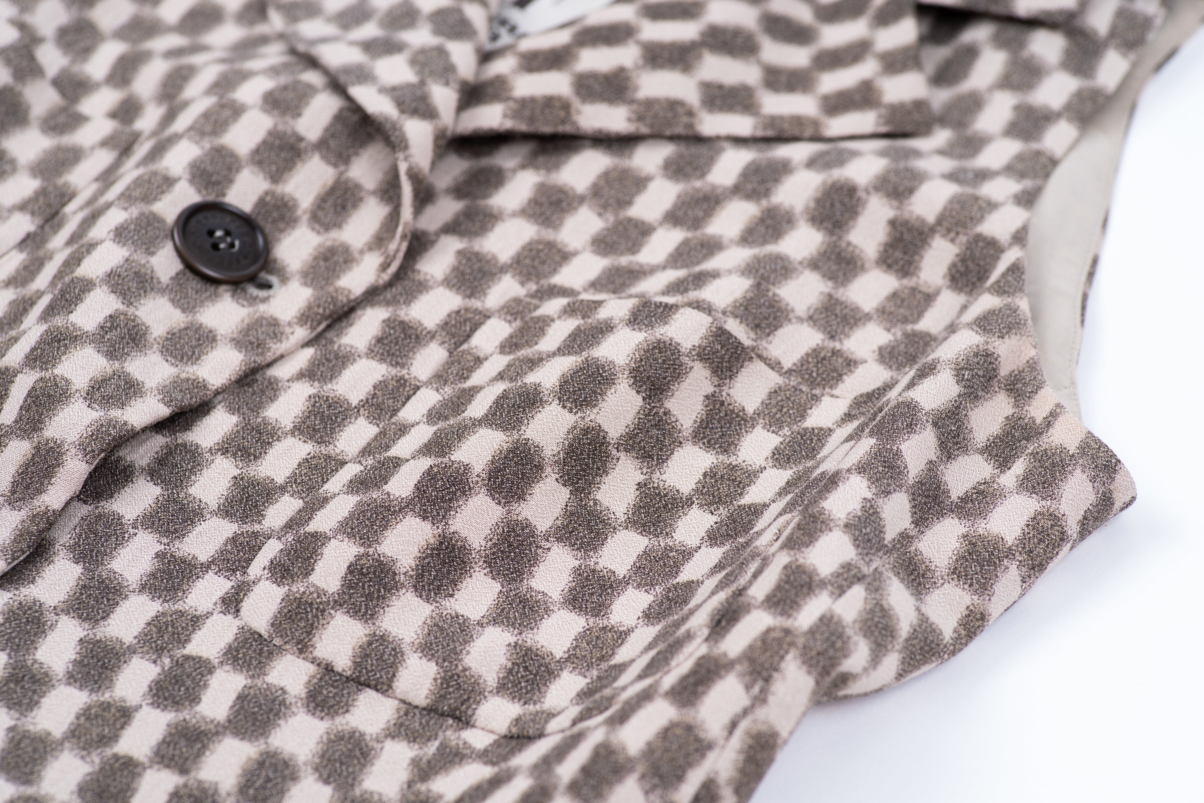 Vintage Gianfranco Ferre Silk Blend Sleeveless Check Vest Blazer, Size S