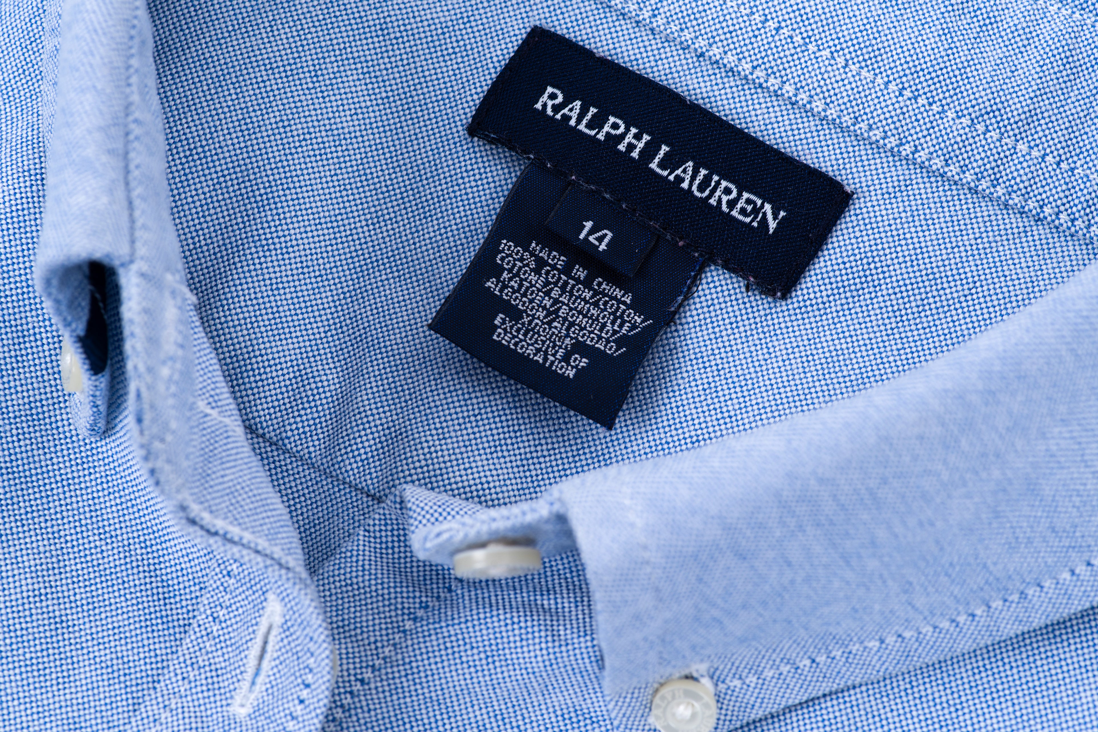 Ralph Lauren Women's Blue Oxford Shirt Dress, Size XS