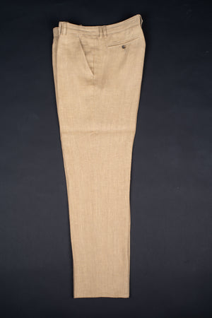Dolce & Gabbana Khaki Brown 2 Pieces Linen Suit, US 40R, EU 50