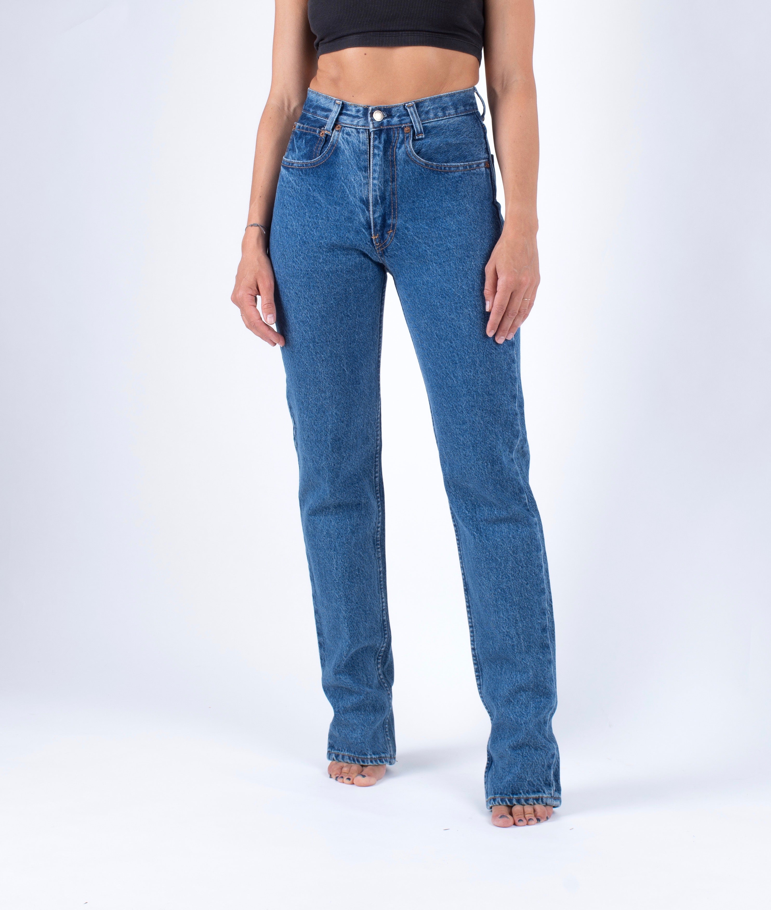rør beskæftigelse kompensation Levi's 534 Vintage Slim Fit High Waist Jeans, Made in USA W27/L32 –  SecondFirst
