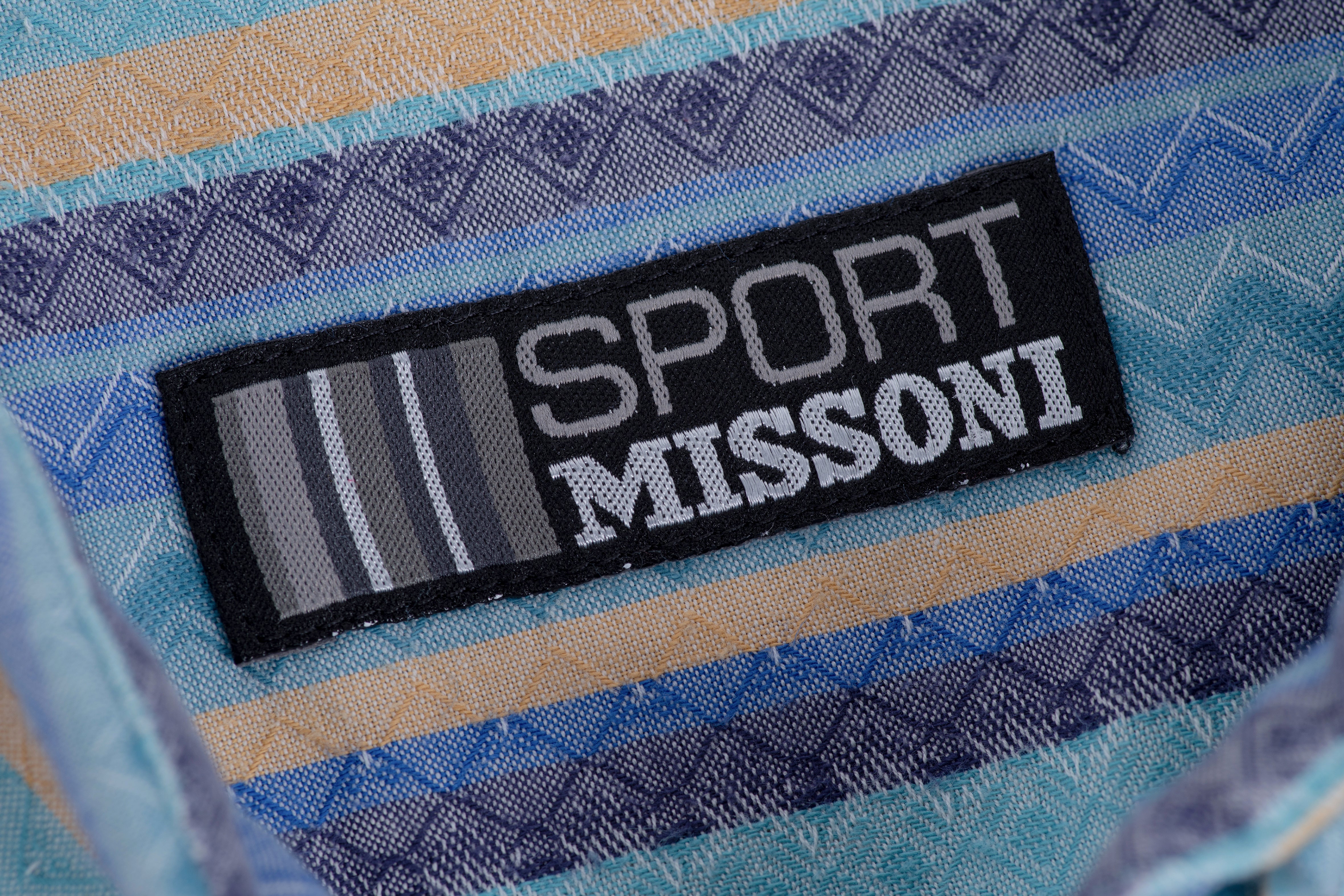 Missoni Sport Men's Light Blue Button Up Shirt, M