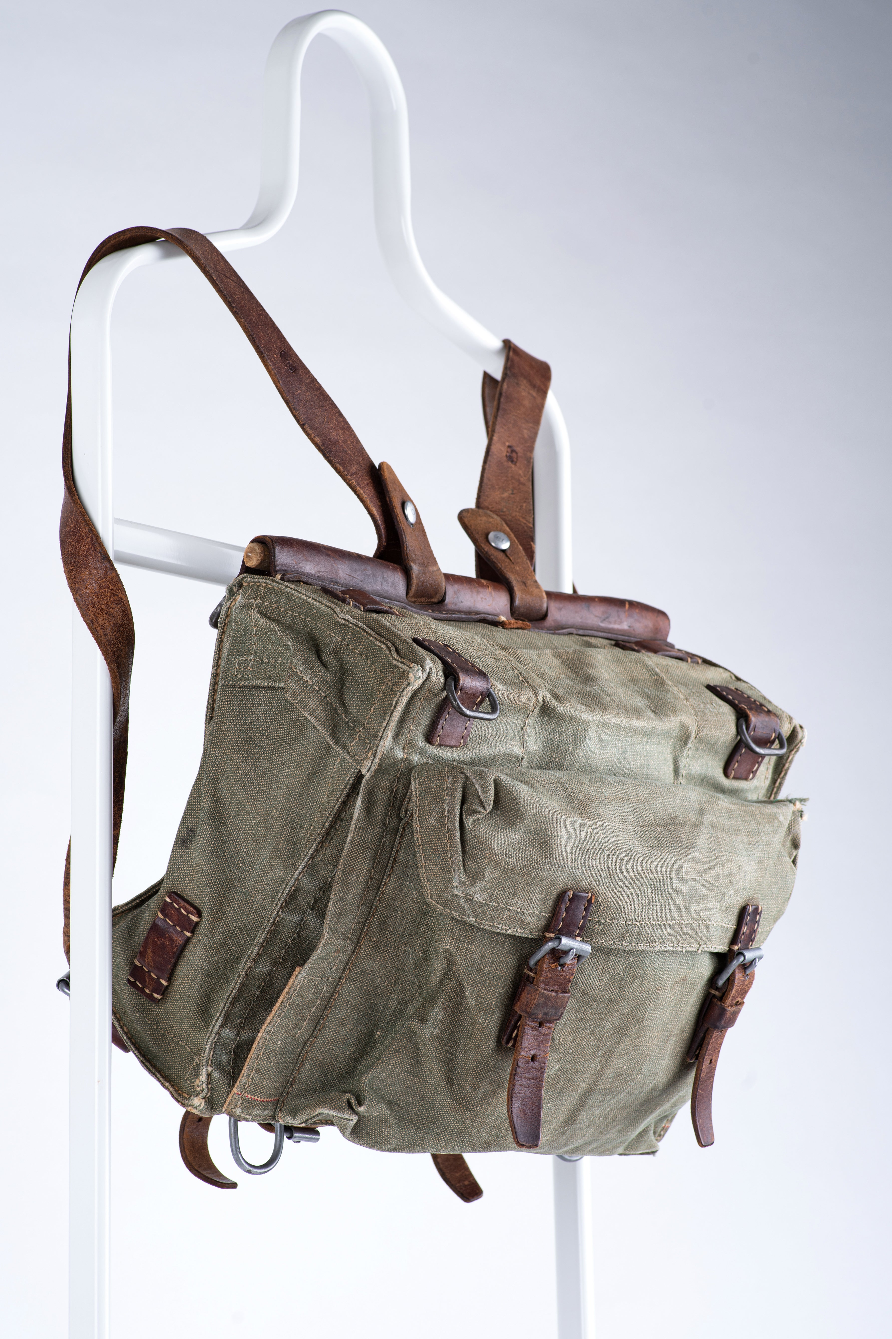 Vintage Canvas Swiss Military Rucksack 1946 SecondFirst Vintage Canvas Swiss Military Rucksack 1946 SecondFirst