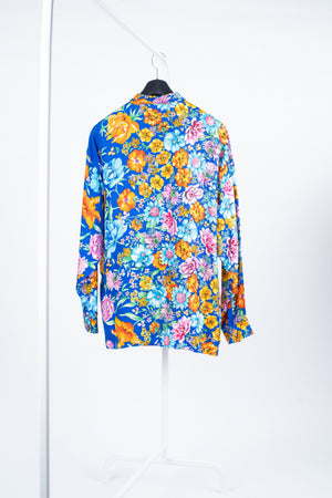 Versus by Gianni Versace Vintage Silk Floral Shirt, EU 52, US 42