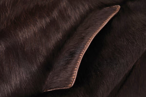 Calfskin Hair Exclusive Coat with Wide Lapels, Men's EU 50, US 40