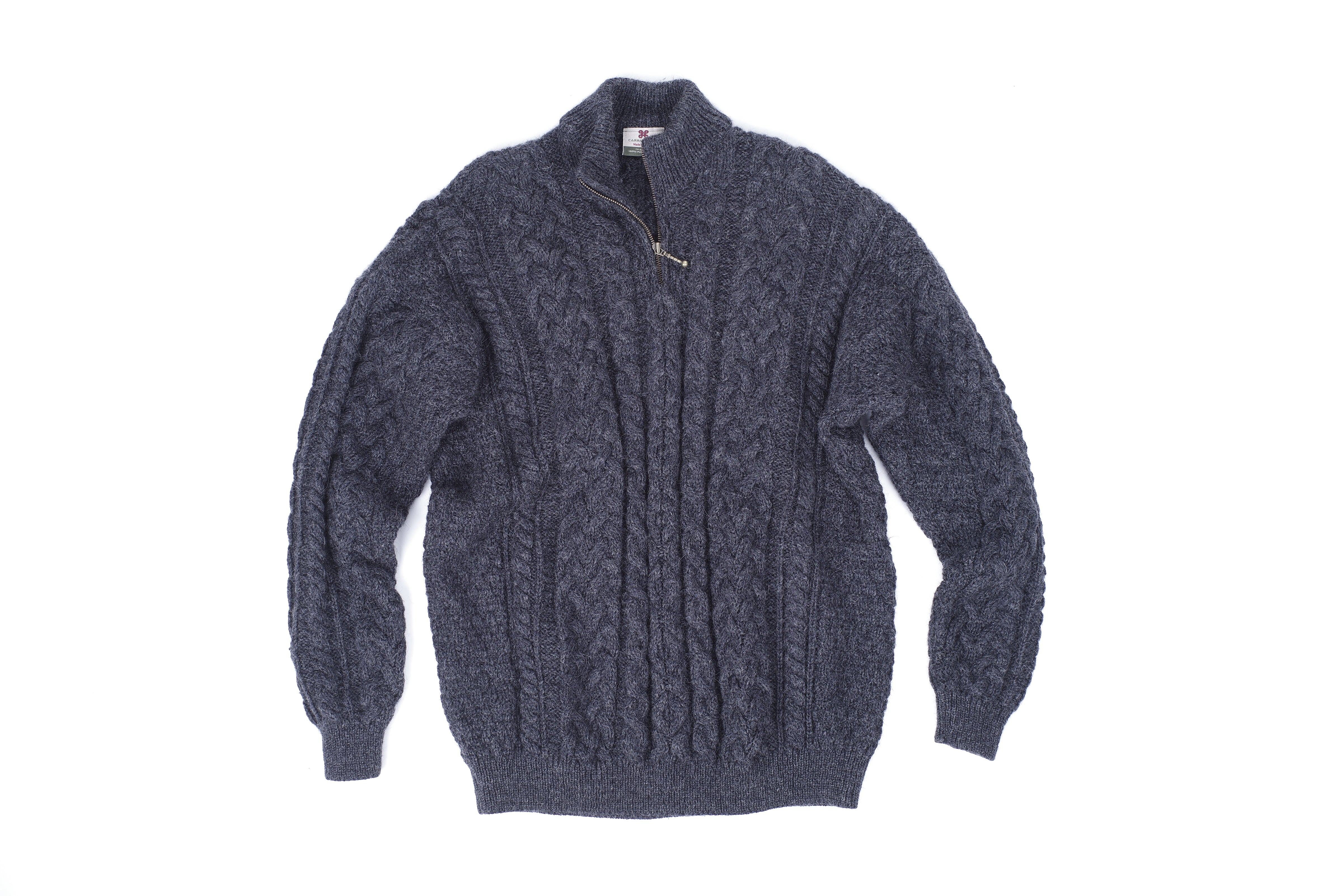 Carraig Donn Irish Wool Fisherman’s Sweater, Men's XL